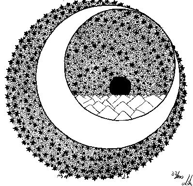 Ein Uli Bild, Tusche auf Papier